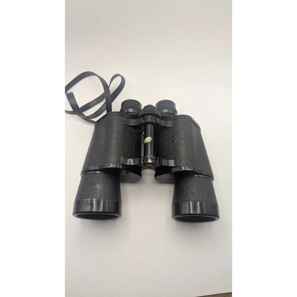 Tasco 10x50 Binoculars Model 312 Fully Coated Light Weight Case‎ Black Vintage